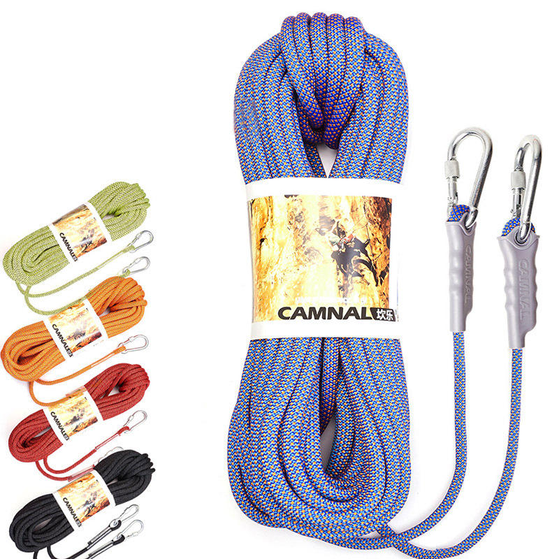 Image of CAMNAL Nylon Climbing Rope 10m 105mm Diameter 16-32KN Downhill Rope Fire Rescue Parachute Rope