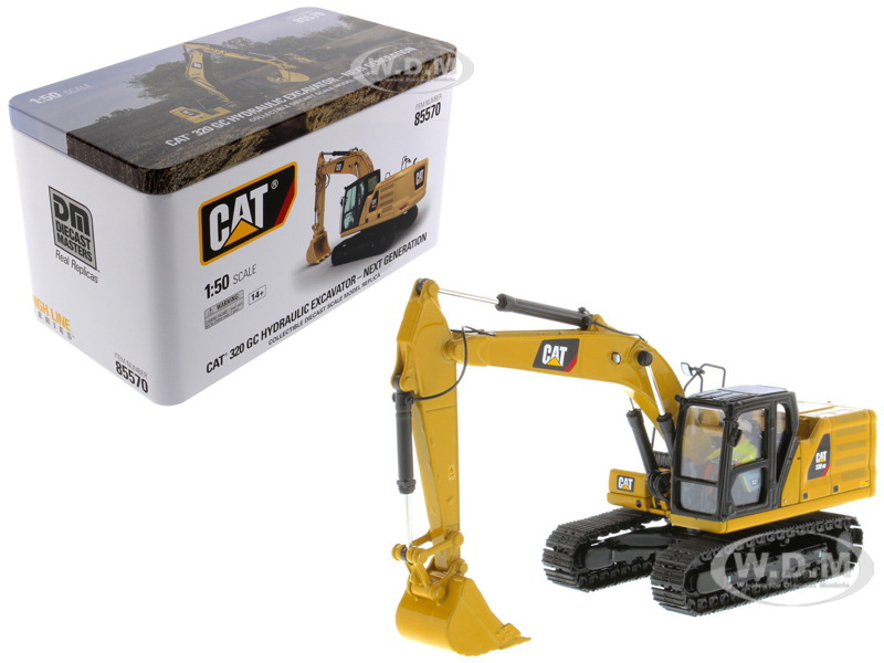 Image of CAT Caterpillar 320 GC Hydraulic Excavator with Operator Next Generation Design "High Line Series" 1/50 Diecast Model by Diecast Masters