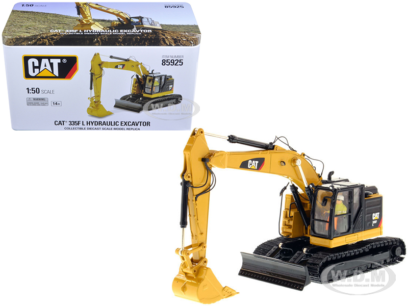 Image of CAT Caterpillar 335F LCR with Operator "High Line Series" 1/50 Diecast Model by Diecast Masters