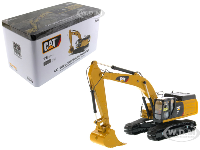 Image of CAT Caterpillar 349F L XE Hydraulic Excavator with Operator "High Line" Series 1/50 Diecast Model by Diecast Masters