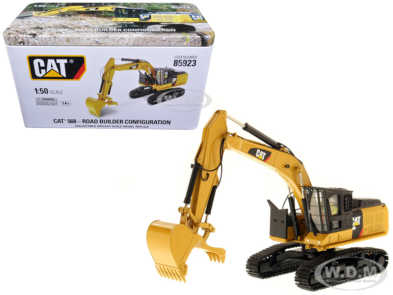 Image of CAT Caterpillar 568 GF Road Builder with Operator "High Line Series" 1/50 Diecast Model by Diecast Masters