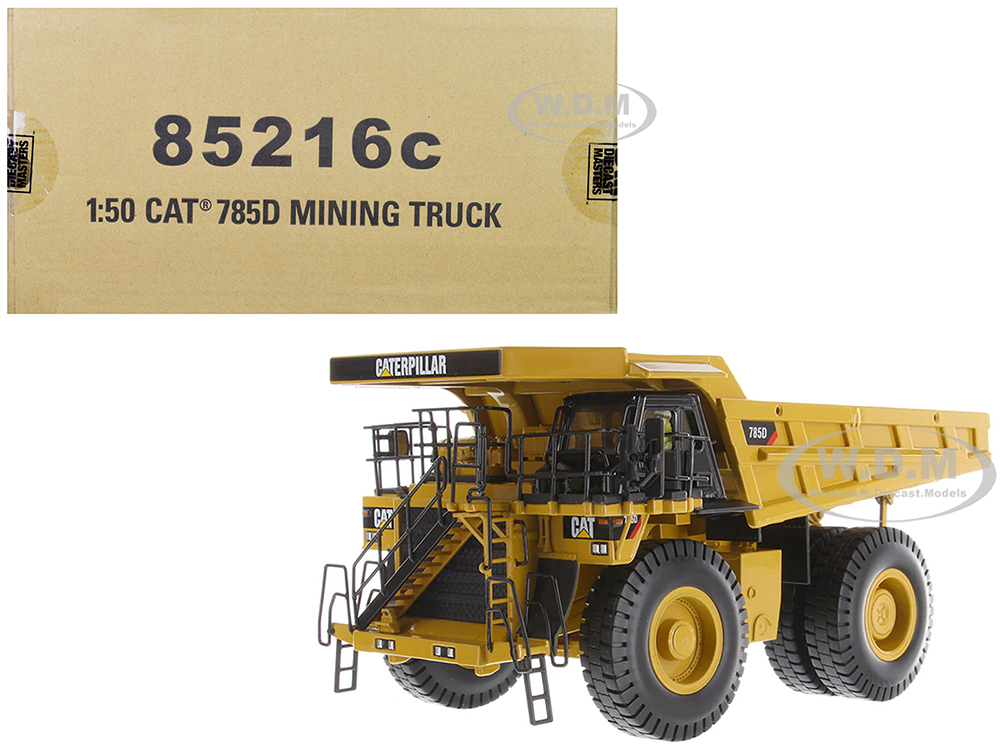 Image of CAT Caterpillar 785D Mining Truck Yellow with Operator "Core Classics" Series 1/50 Diecast Model by Diecast Masters