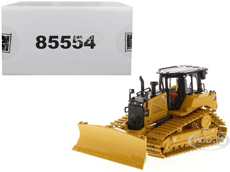 Image of CAT Caterpillar D6 XE LGP Track Type Tractor Dozer with VPAT Blade and Operator "High Line" Series 1/50 Diecast Model by Diecast Masters
