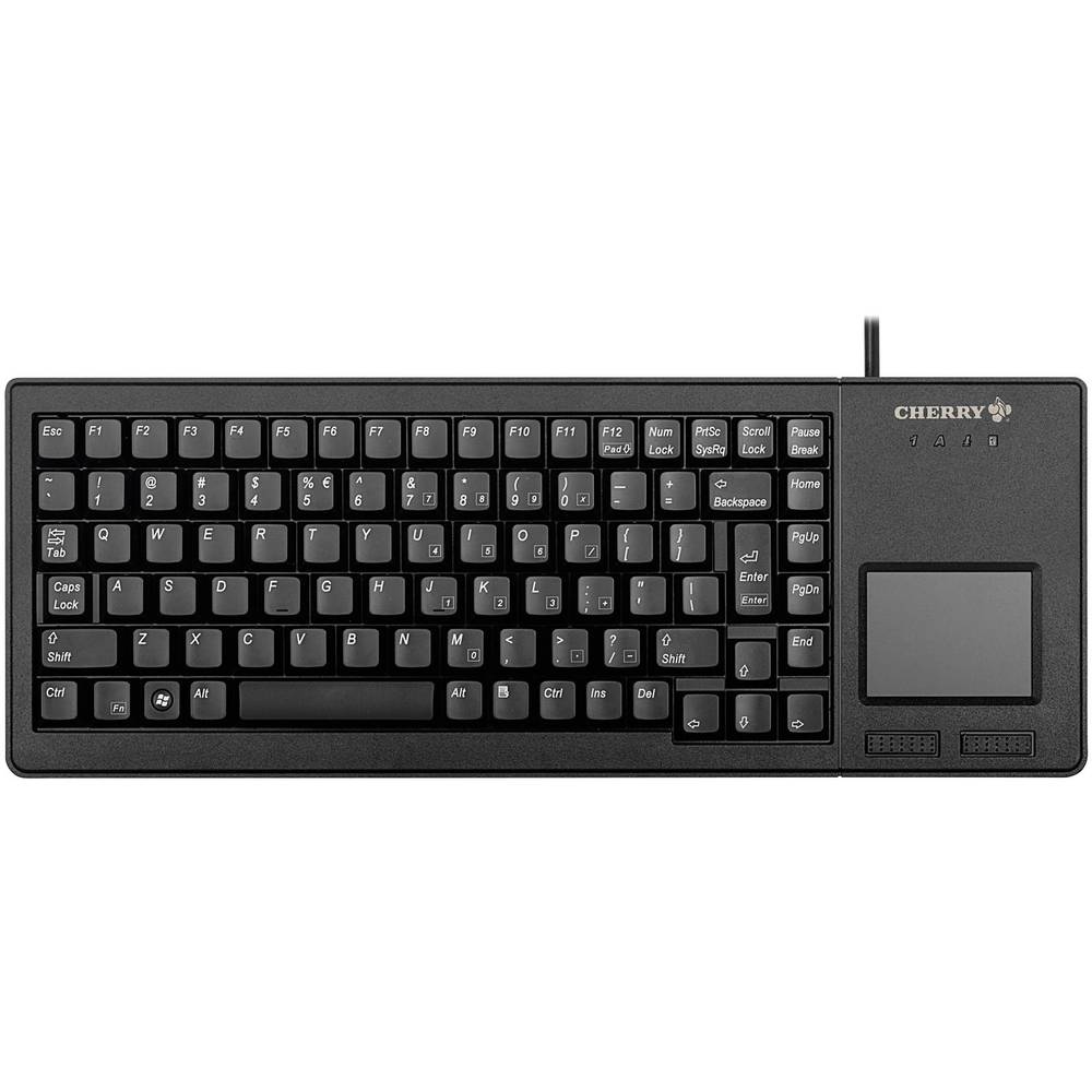 Image of CHERRY XS Touchpad Keyboard USB Keyboard German QWERTZ Black Built-in touchpad