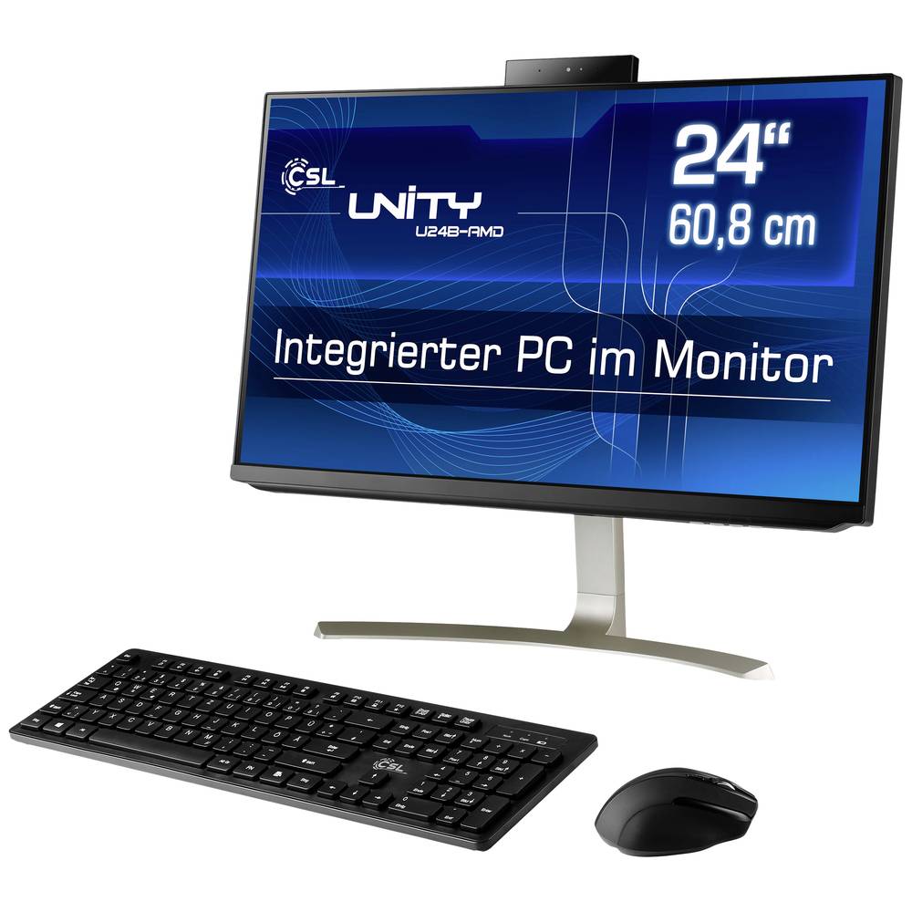 Image of CSL Computer All-in-one PC Unity U24B-AMD 605 cm (238 inch) Full HD AMD Ryzen 7 5700G 32 GB RAM 2 TB HDD 500 GB SSD