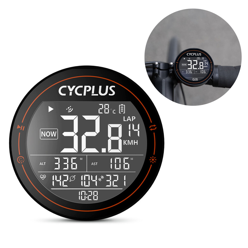 Image of CYCPLUS M2 Bike Computer ANT+ GPS Bluetooth Smart Wireless Stopwatch Speedometer Odometer Waterproof Cyclocomputer Acces