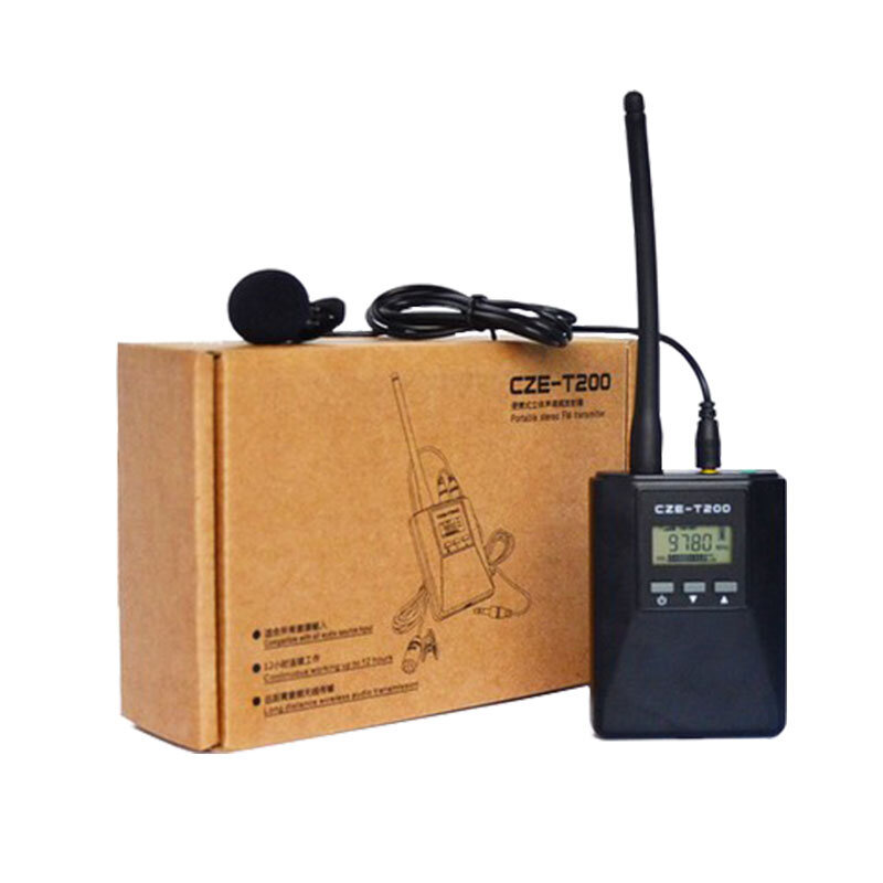 Image of CZERF CZE-T200 02w Protable Stereo PLL Wireless Broadcast FM Transmitter Kits 76-108MHz Adjustable