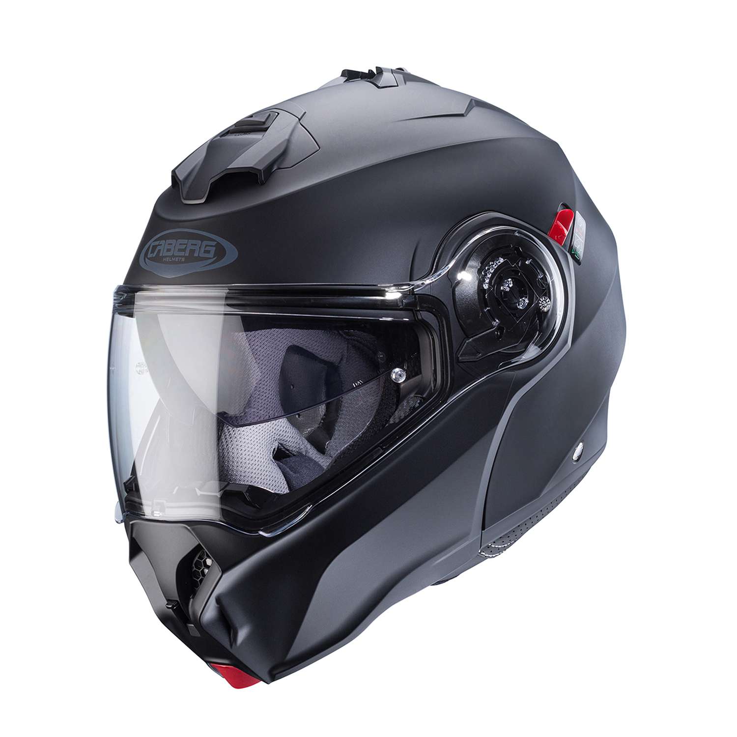 Image of Caberg Duke Evo Matte Black Modular Helmet Size XS ID 8002391082513