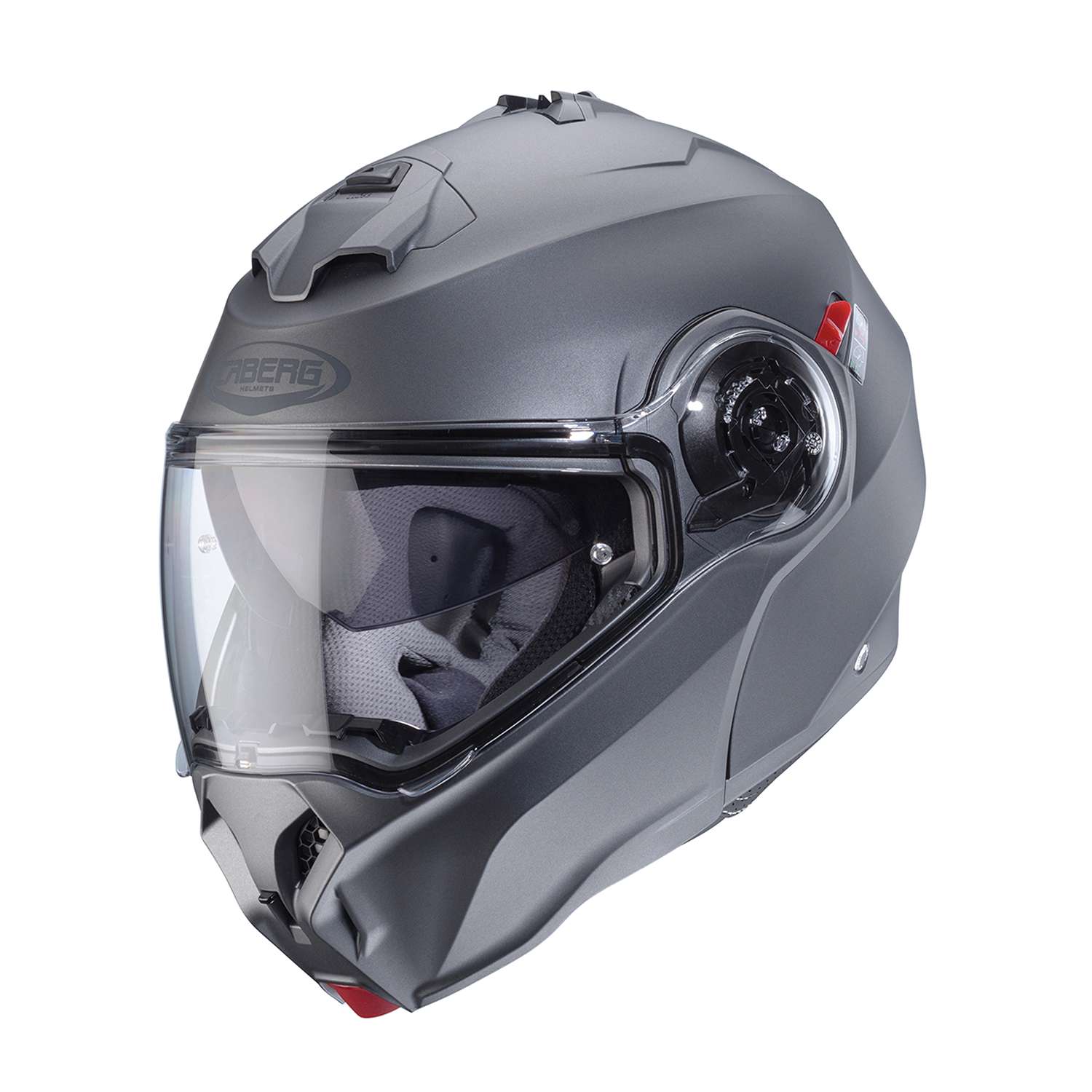 Image of Caberg Duke Evo Matte Gray Modular Helmet Size L ID 8002391082599
