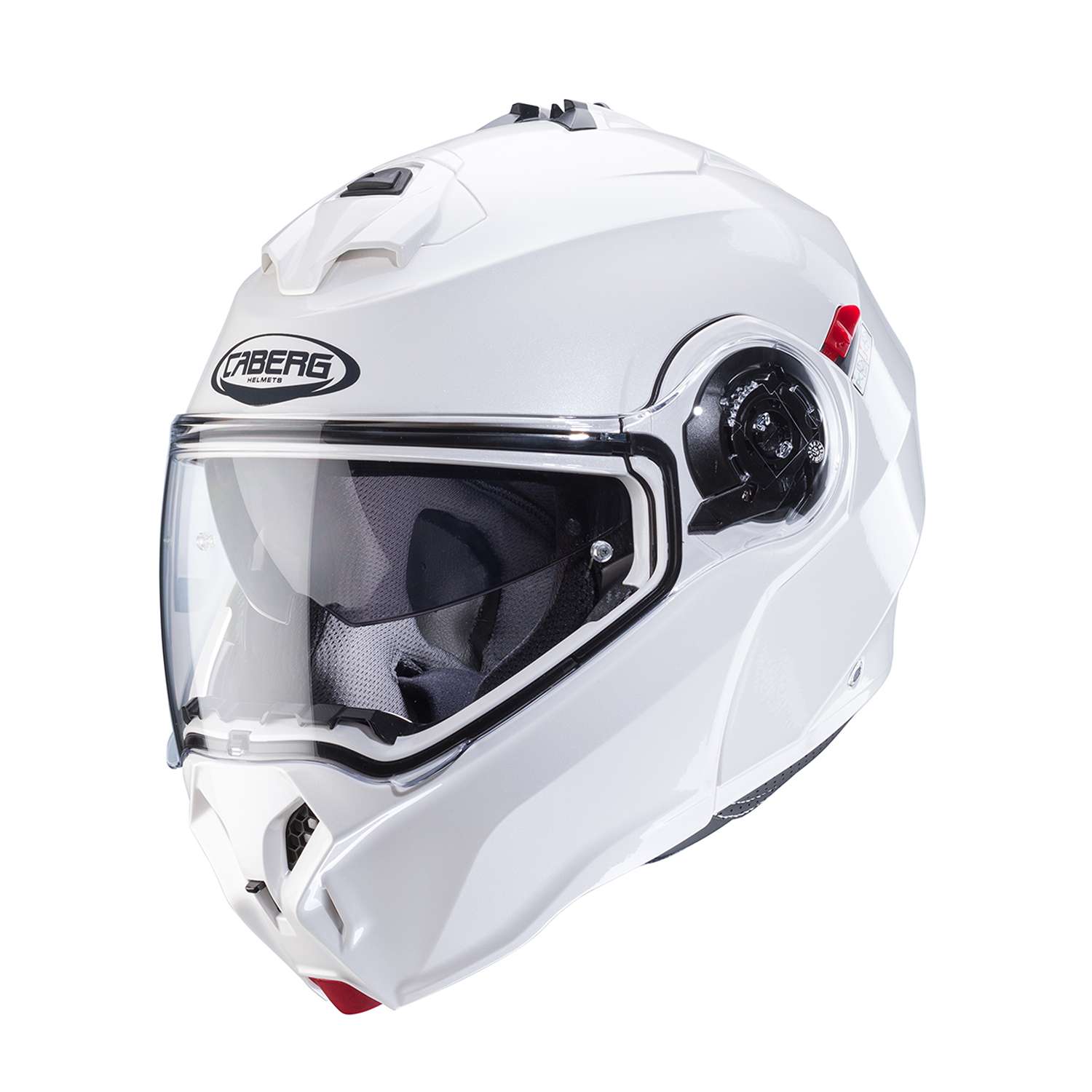 Image of Caberg Duke Evo White Modular Helmet Size XS ID 8002391082698