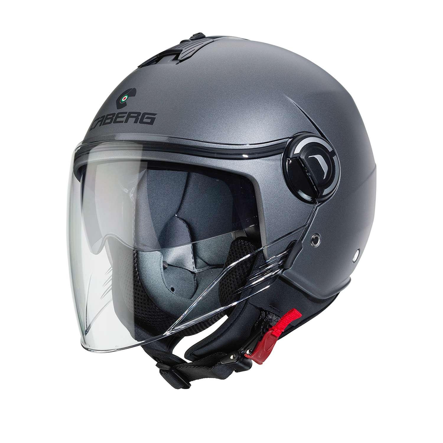 Image of Caberg Riviera V4 X Matte Gray Jet Helmet Size L EN