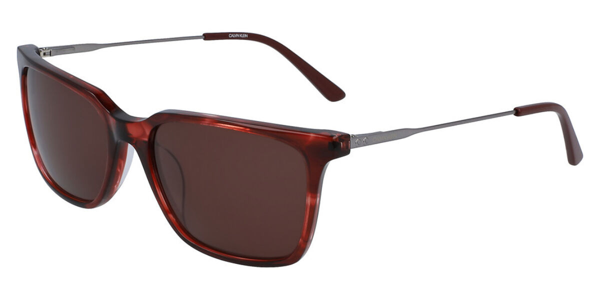 Image of Calvin Klein CK19703S 609 56 Lunettes De Soleil Homme Bordeaux FR