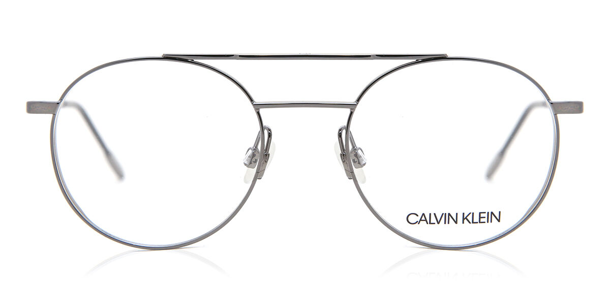 Image of Calvin Klein CK21101 008 49 Srebrne Męskie Okulary Korekcyjne PL