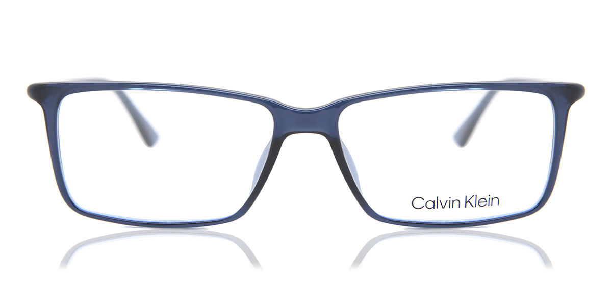 Image of Calvin Klein CK21523 004 55 Lunettes De Vue Homme Bleues (Seulement Monture) FR