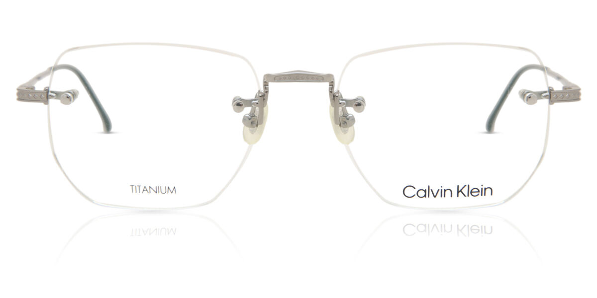 Image of Calvin Klein CK22112T 045 Óculos de Grau Prata Masculino BRLPT