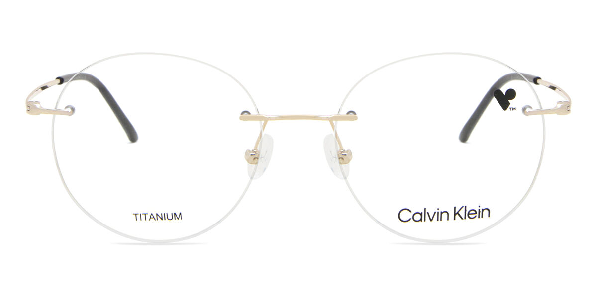 Image of Calvin Klein CK22125TA 001 Óculos de Grau Dourados Masculino BRLPT
