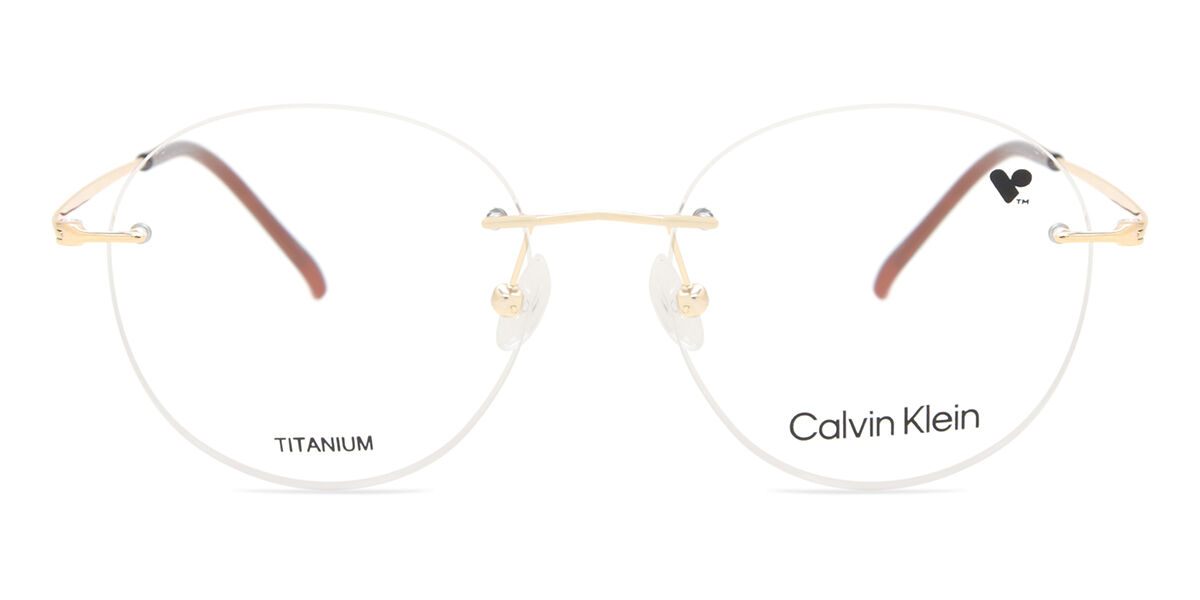 Image of Calvin Klein CK22125TA 200 Óculos de Grau Dourados Masculino BRLPT