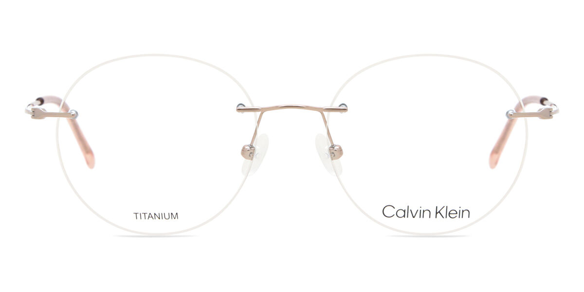 Image of Calvin Klein CK22125TA 272 Óculos de Grau Rose-Dourados Masculino PRT