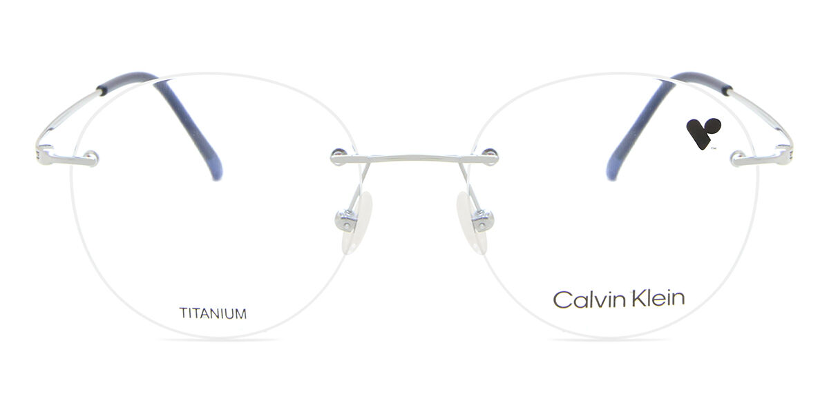 Image of Calvin Klein CK22125TA 414 Óculos de Grau Prata Masculino PRT