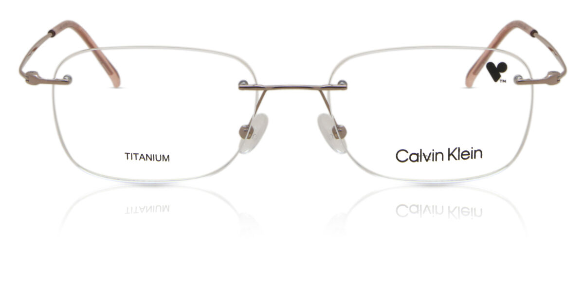 Image of Calvin Klein CK22125TD 272 Óculos de Grau Rose-Dourados Masculino PRT