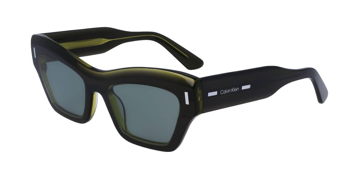 Image of Calvin Klein CK23503S 320 Óculos de Sol Verdes Feminino BRLPT