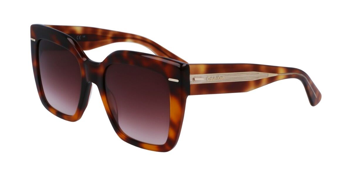 Image of Calvin Klein CK23508S 220 54 Lunettes De Soleil Femme Tortoiseshell FR