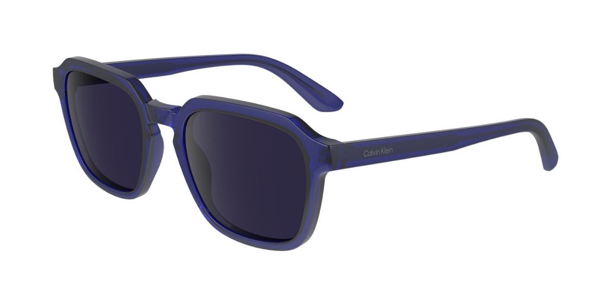 Image of Calvin Klein CK23533S 400 53 Lunettes De Soleil Homme Bleues FR