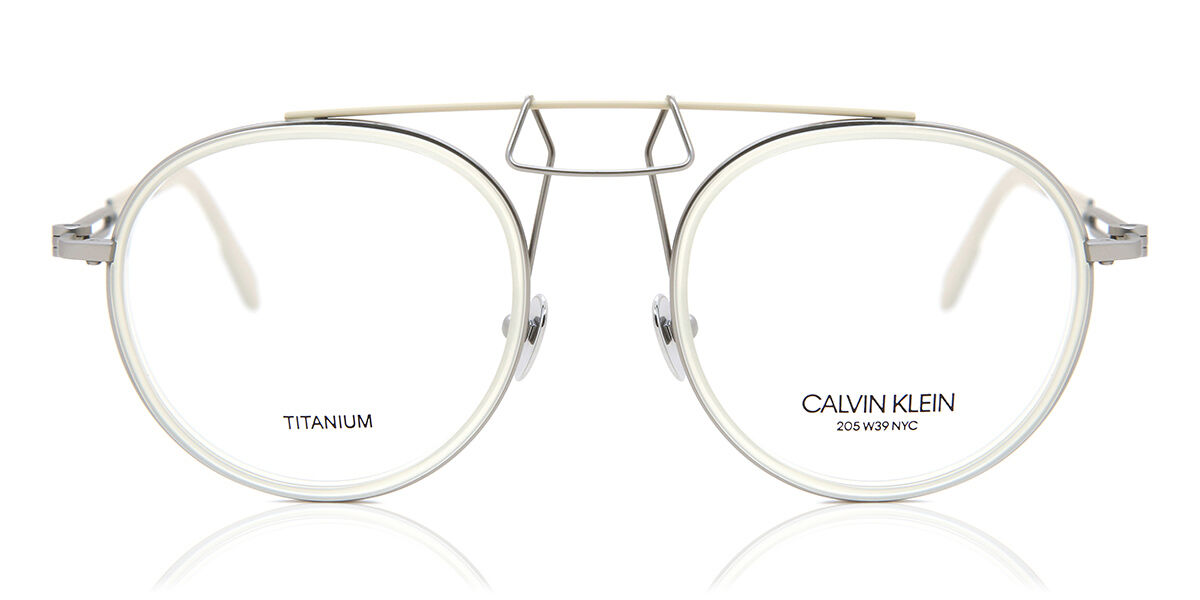Image of Calvin Klein CKNYC1870 741 50 Srebrne Męskie Okulary Korekcyjne PL
