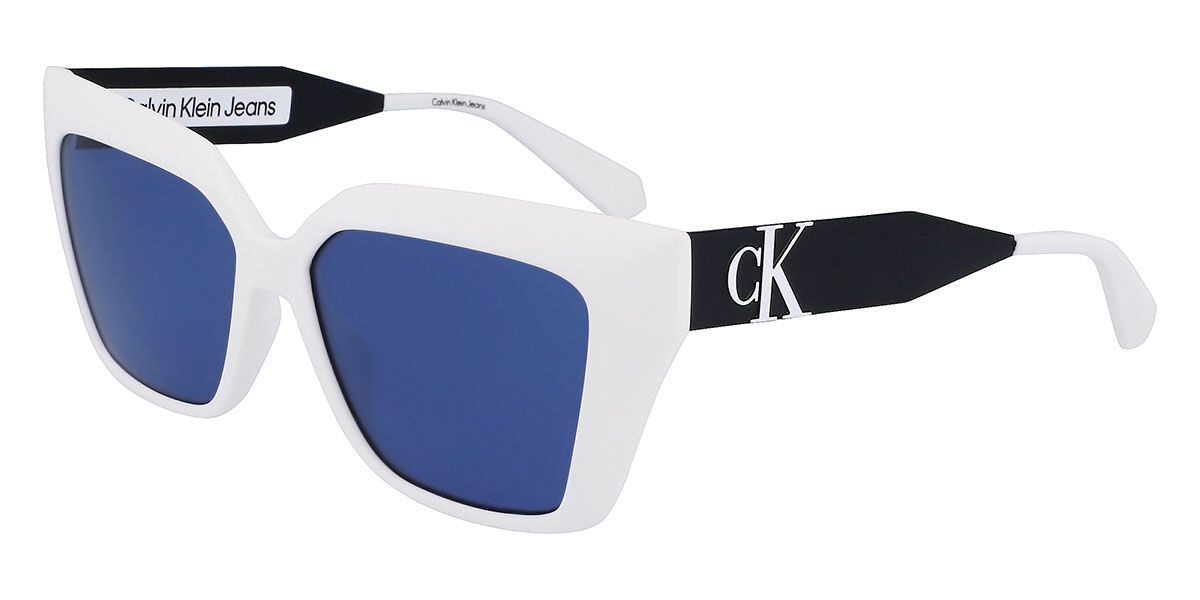 Image of Calvin Klein Jeans CKJ22639S 100 Óculos de Sol Brancos Feminino BRLPT
