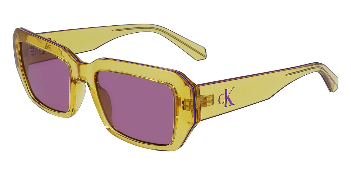 Image of Calvin Klein Jeans CKJ23602S 701 Óculos de Sol Amarelos Masculino BRLPT