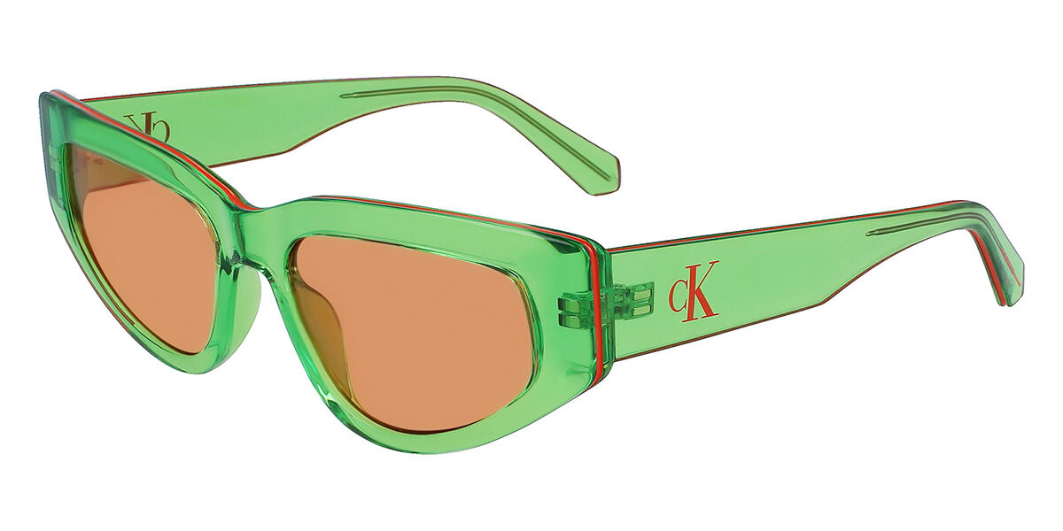Image of Calvin Klein Jeans CKJ23603S 300 Óculos de Sol Verdes Feminino BRLPT