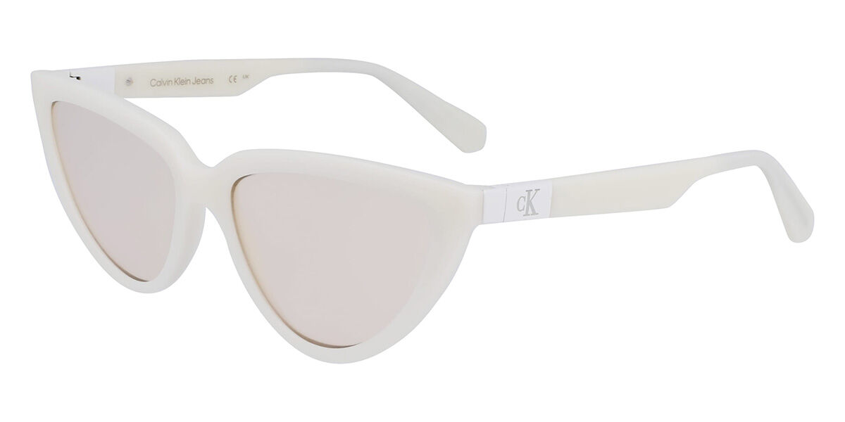 Image of Calvin Klein Jeans CKJ23658S 100 Óculos de Sol Brancos Feminino BRLPT