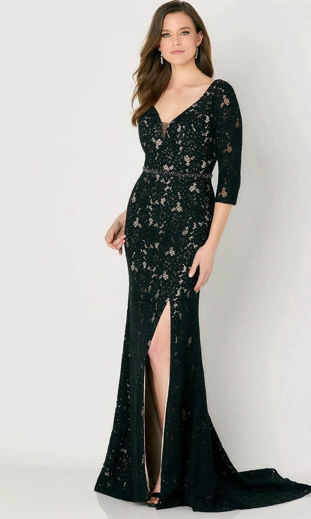 Image of Cameron Blake CB789 - Lace Mermaid Evening Dress