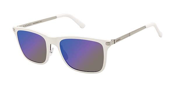 Image of Canali CO212 C03 54 Lunettes De Soleil Homme Blanches FR