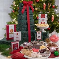 Image of Candy and Cookies Holiday Gift Tower