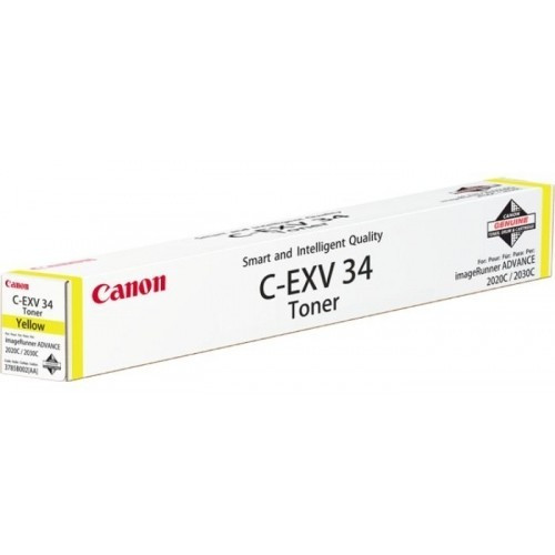 Image of Canon C-EXV34Y sárga (yellow) eredeti fotohenger HU ID 3804