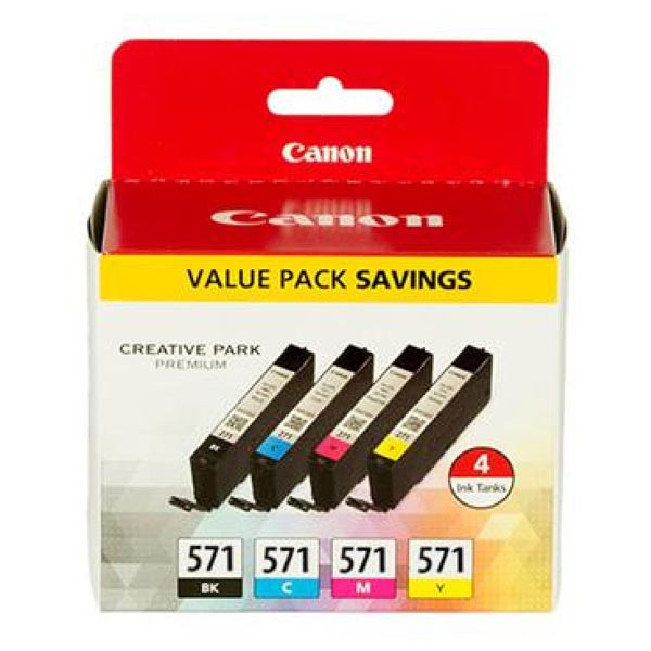 Image of Canon CLI-571 CMYK multipack tusz oryginalna PL ID 13798