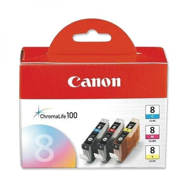 Image of Canon CLI-8 0621B029 CMY sada originální cartridge CZ ID 13702