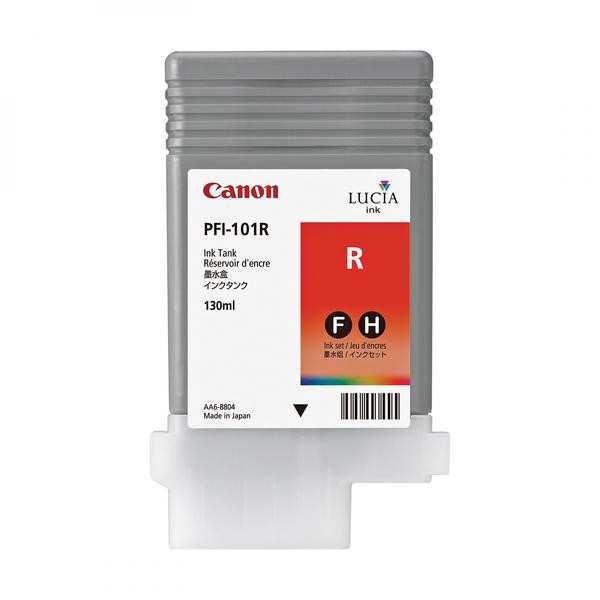 Image of Canon PFI-101R 0889B001 piros (red) eredeti tintapatron HU ID 13639