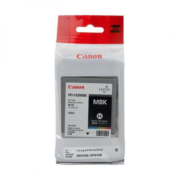 Image of Canon PFI-103MB 2211B001 matt fekete (matte black) eredeti tintapatron HU ID 13671