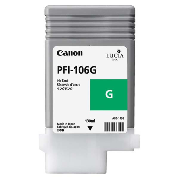 Image of Canon PFI-106G 6628B001 zielona (green) tusz oryginalna PL ID 13739