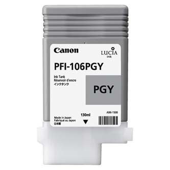 Image of Canon PFI-106PGY photo szary (grey) tusz oryginalna PL ID 6234