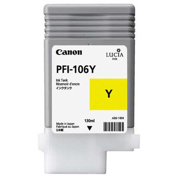 Image of Canon PFI-106Y 6624B001 żółty (yellow) tusz oryginalna PL ID 13731