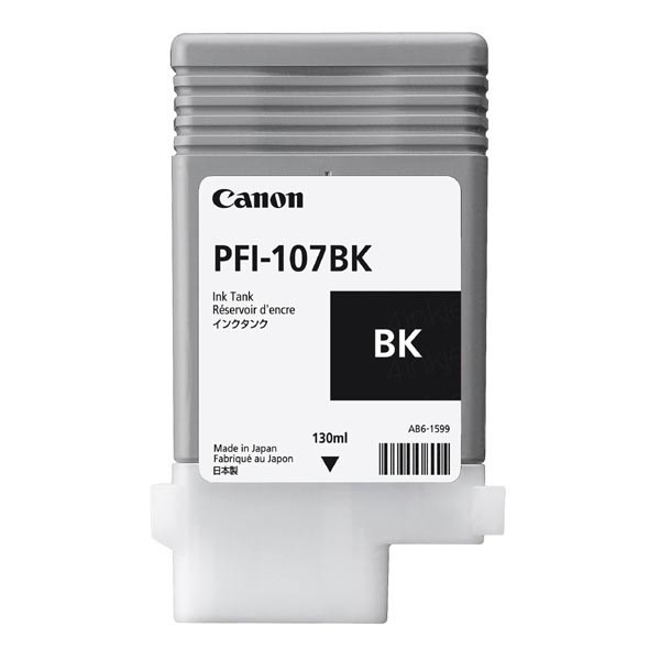 Image of Canon PFI-107BK 6705B001 czarny (black) tusz oryginalna PL ID 13776