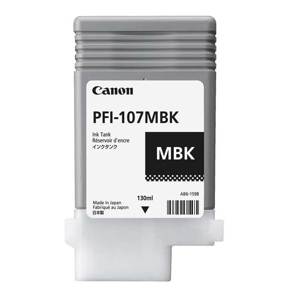 Image of Canon PFI-107MBK 6704B001 mat negru (matte black) cartus original RO ID 13783