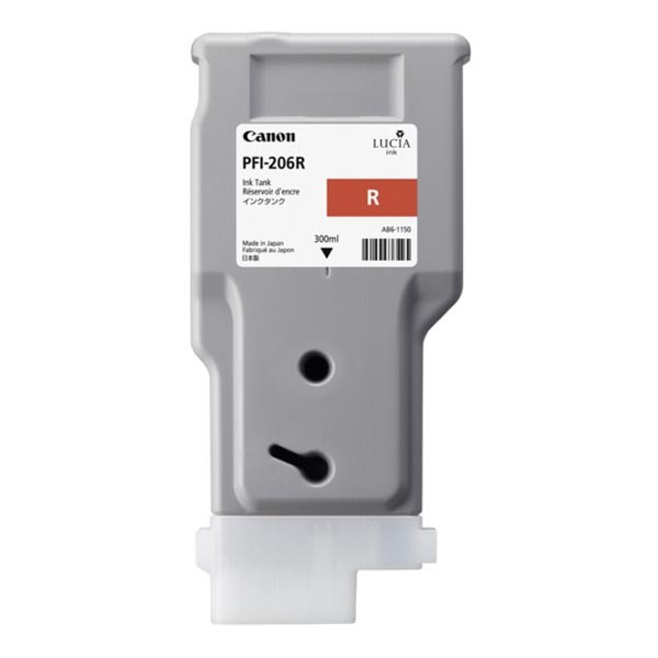 Image of Canon PFI-206R 5309B001 piros (red) eredeti tintapatron HU ID 13820