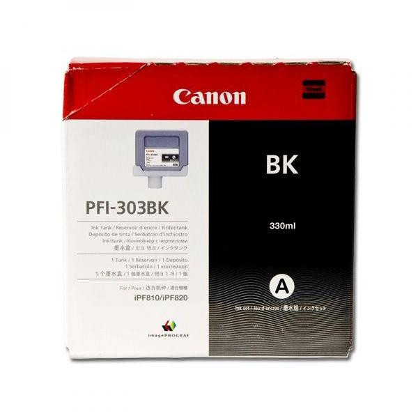 Image of Canon PFI-303BK 2958B001 fekete (black) eredeti tintapatron HU ID 13678