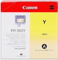 Image of Canon PFI-303Y żółty (yellow) tusz oryginalna PL ID 2226