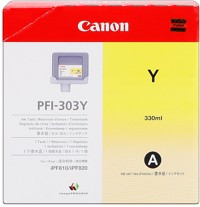 Image of Canon PFI-303Y galben (yellow) cartus original RO ID 2226
