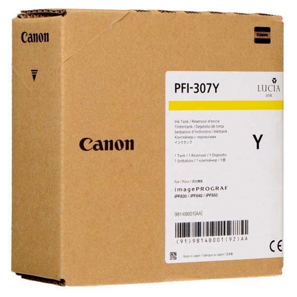 Image of Canon PFI-307Y 9814B001 galben (yellow) cartus original RO ID 13795